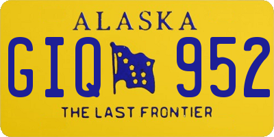 AK license plate GIQ952