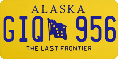 AK license plate GIQ956