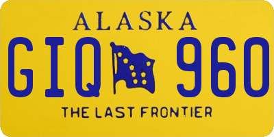 AK license plate GIQ960
