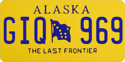 AK license plate GIQ969