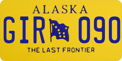 AK license plate GIR090