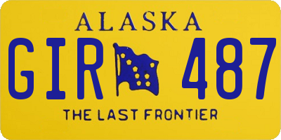 AK license plate GIR487