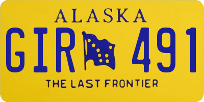 AK license plate GIR491