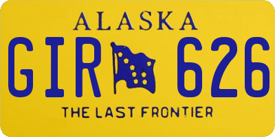 AK license plate GIR626