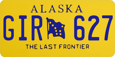 AK license plate GIR627