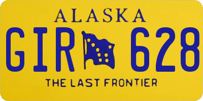 AK license plate GIR628