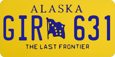 AK license plate GIR631
