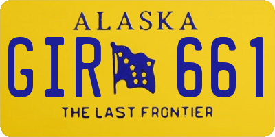 AK license plate GIR661