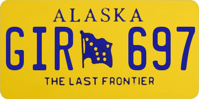 AK license plate GIR697