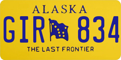AK license plate GIR834