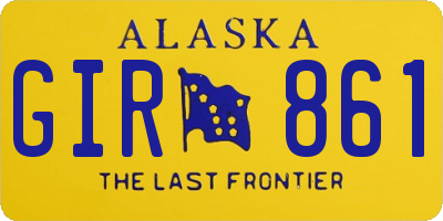 AK license plate GIR861