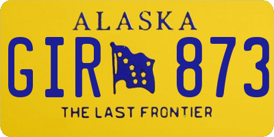 AK license plate GIR873