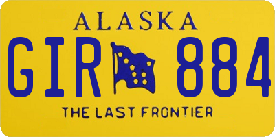 AK license plate GIR884