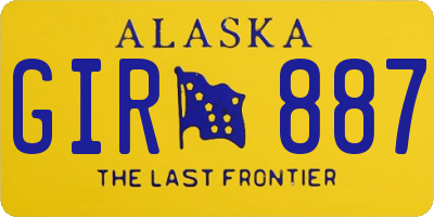 AK license plate GIR887