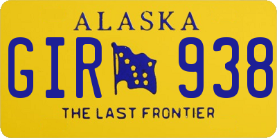 AK license plate GIR938