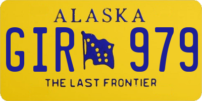 AK license plate GIR979