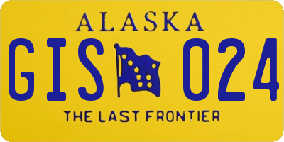 AK license plate GIS024
