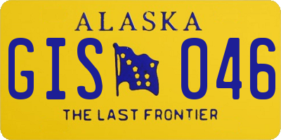 AK license plate GIS046