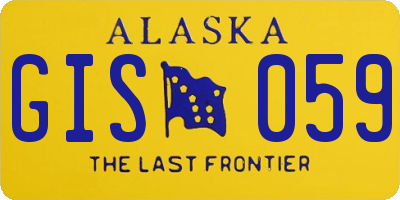 AK license plate GIS059
