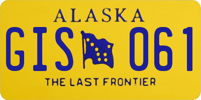 AK license plate GIS061