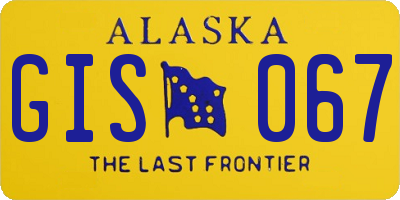 AK license plate GIS067