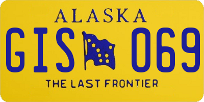AK license plate GIS069