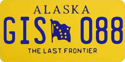 AK license plate GIS088