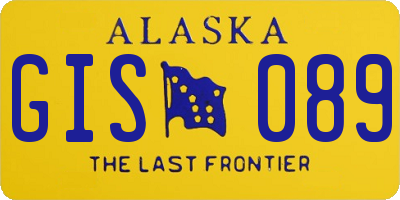 AK license plate GIS089