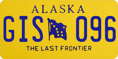 AK license plate GIS096