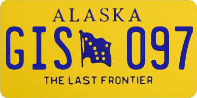 AK license plate GIS097