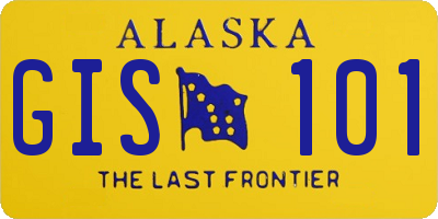 AK license plate GIS101