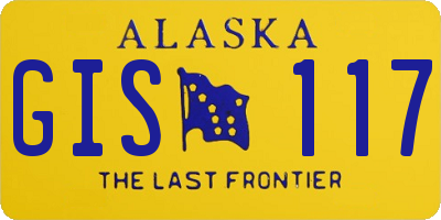 AK license plate GIS117
