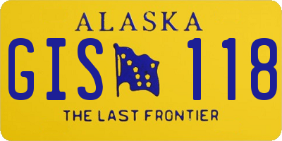 AK license plate GIS118
