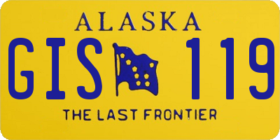 AK license plate GIS119