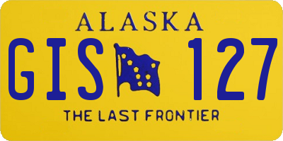 AK license plate GIS127