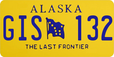 AK license plate GIS132