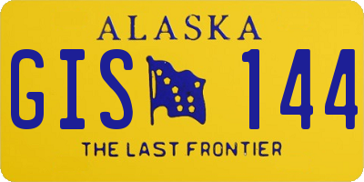 AK license plate GIS144
