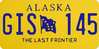 AK license plate GIS145