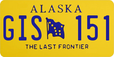 AK license plate GIS151