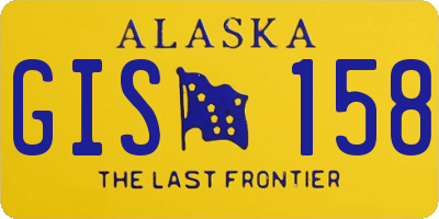 AK license plate GIS158