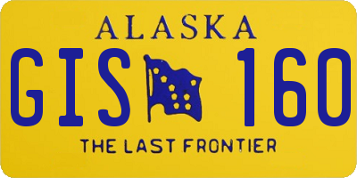 AK license plate GIS160