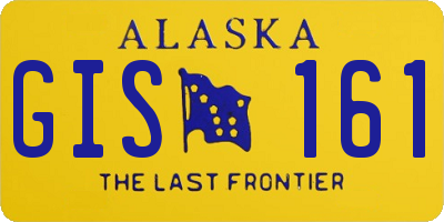AK license plate GIS161