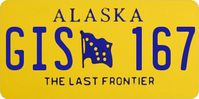 AK license plate GIS167