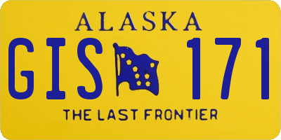 AK license plate GIS171