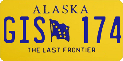 AK license plate GIS174