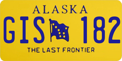 AK license plate GIS182
