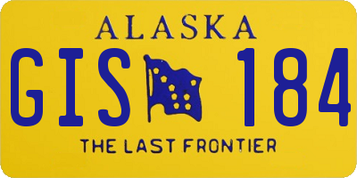 AK license plate GIS184