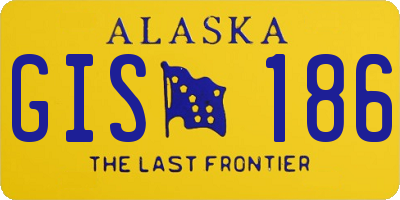 AK license plate GIS186