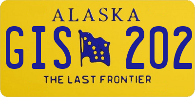 AK license plate GIS202
