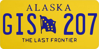 AK license plate GIS207